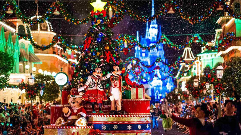 Desfile de Navidad en Disney en Orlando