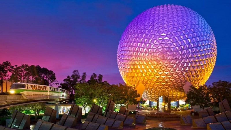 Parque Epcot de Disney en Orlando