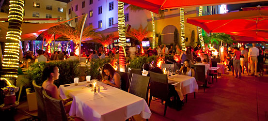 Restaurante en Ocean Drive en Miami